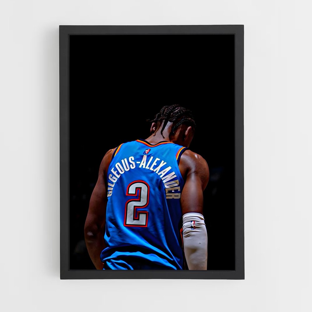 Poster Shai hommage – affiche Basketball (vue 2)